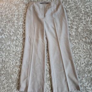 KASPER PETITE WIDE LEG CREAM COLORED LINED DRESS PANTS - 6P